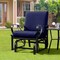 Metal Patio Glider Chair Outdoor Rocking Bench Garden Seating